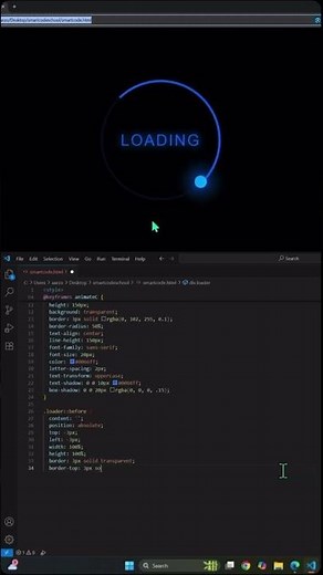 Make Loading Animation By Using #css3 #html5