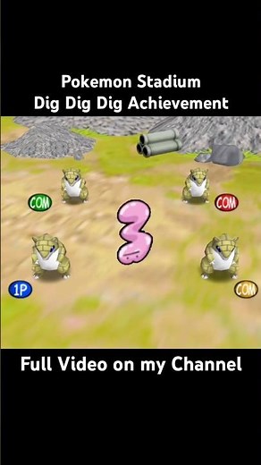 Getting thr Dig Dig Dig Achievement in Pokémon Stadium Retro Achievements