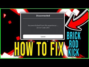 BRICK ROD - YOU WERE KICKED - HOW TO FIX [FISCH] - Roblox