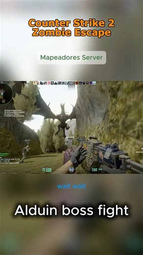 Boss fight in cs2 Zombie escape #cs2 #zombieescape #counterstrike2 #counterstrike #csgo #cs #gaming