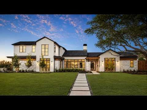 Tour $5M Modern Transitional Luxury Home at Night!