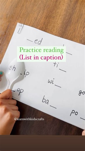 Nisha Yadav| Your Key to Easy Learning Activities on Instagram: "Give this simple reading activity a try and make reading an easier process. Remember digraphs are two letters together than make one sound. Here is the sequence to teach the phonics skills. 1. Letter sounds 2. Short vowel Word families 3. Digraphs 4. Blends 5. Magic e 6. Vowel teams … more Below is a list of few decodable digraph words. Sh - shed, shin, ship, shop, shot, shut, dish, fish, wish, bash, dash, mash, sash, gosh, posh Ch