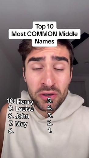 Most Common Middle Names Revealed