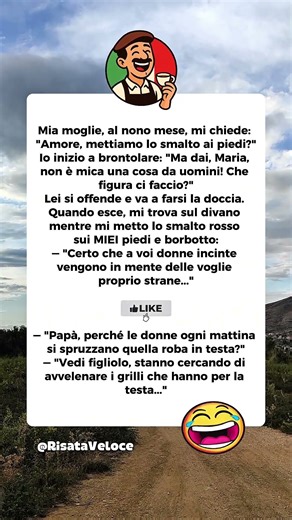 🧐 Grilli per la testa? #barzellette #divertente #umorismo #risate #scherzo #comicità #ridere