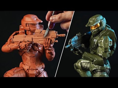 Sculpting MASTER CHIEF | Halo [ Timelapse ]