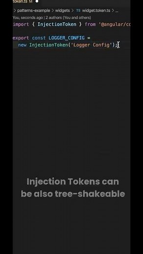 How to make InjectionToken tree-shakeable in #Angular (Advanced, #shorts)
