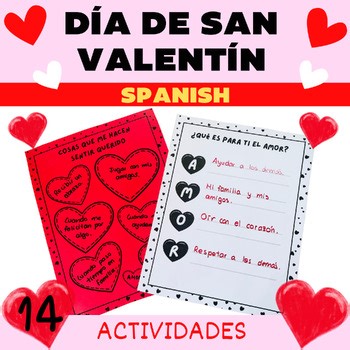 Spanish Valentine’s Day Writing Prompts | 14 Creative Writing Activities