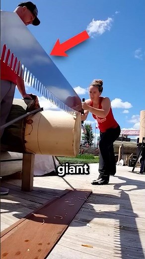 Giant Saw Lumberjack Competition