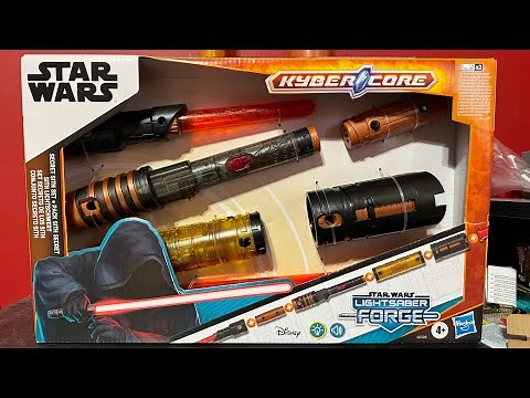 STAR WARS LIGHTSABER FORGE KYBER CORE SECRET SITH SET (TARGET EXCLUSIVE) REVIEW