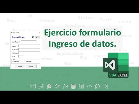 Formulario ingreso de datos con VBA Excel