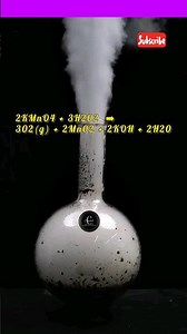 Decomposition 💀💀Of H2O2 With KMnO4 #chemistry #chemistroland