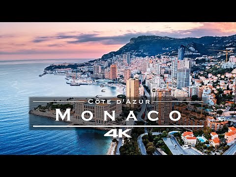 Monaco, Côte d'Azur 🇲🇨 - by drone [4K]