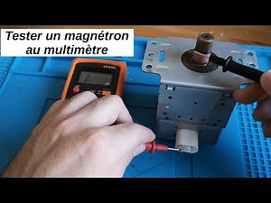 How to tell if a microwave magnetron is working with a multimeter in continuity tester mode