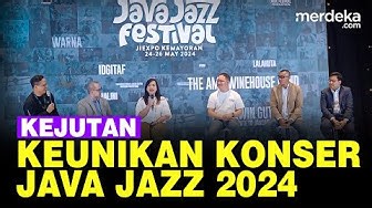 Jakarta International Java Jazz Festival akan diselenggarakan pada tanggal 24-26 Mei 2024 di Jiexpo Kemayoran. Program Team Java Festival Production, Nikita Dompas mengatakan, keunikan Java Jazz setiap tahun adalah dari tim program selalu ingin ada kolaborasi antara musisi nasional dan musisi internasional. Tidak hanya kolaborasi di atas panggung tetapi juga terlibat dalam proses kreatifnya seperti menentukan lagu bersama-sama. Tak hanya itu, dalam kolaborasi ini juga terdapat diskusi untuk menu