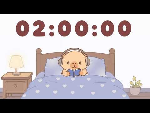 2 HOUR TIMER 🌙🌌 Late Night Reading with Mushie ✨ Chill Lofi [No Breaks]