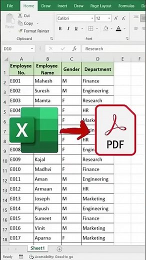 🚀 Convert Excel to PDF like a Pro 💯🔥|| Step-by-step tutorial #excel #exceltips #shorts #KRA