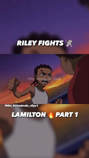 The Boondocks Clips 🥷🏽🎥 on Instagram: "RILEY FIGHTS 🤺 LAMILTON 🔥 S3 E6 “Smokin’ with Cigarettes” #theboondocks #boondocks #riley #huey #granddad #black #culture #theculture #show #anime #cartoon #cartoonnetwork #hbo #hbomax #stream #funny #scene #afro #africanamerican #blkcreatives #nostalgia #tv #tvshow #reels #explorepage #adultswim"