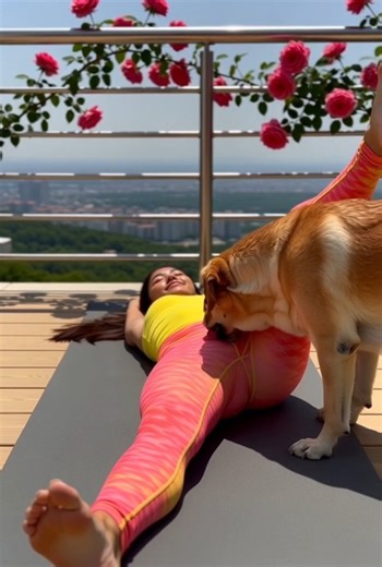 Natasa Malinkova | This Naughty Dog Won’t Let Her Exercise in Peace! 🤣 The Funniest Pet Workout Interruption Ever Meet the ultimate workout distraction! This... | Instagram