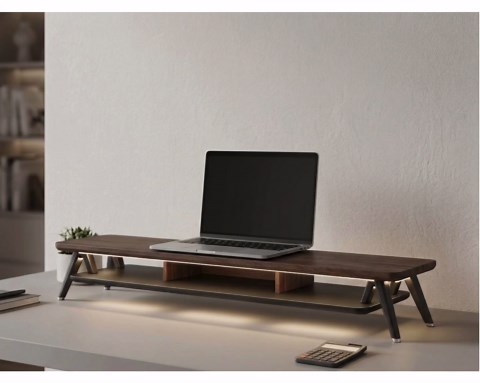 Dual Monitor Stand Riser for Desk, 2 Monitor Wood Desk Shelf With Storage Organizer & Cable Management, Computer Laptop Stand, Office Desk - Etsy
