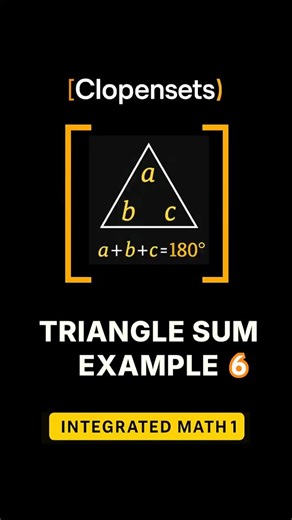 Triangle Sum Right Triangles | Worked Example #maths #geometry #triangle #maths
