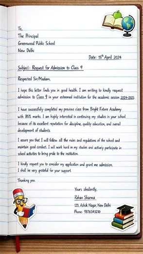 How to Write Admission Application (Full Marks Trick) 💯 #shorts
