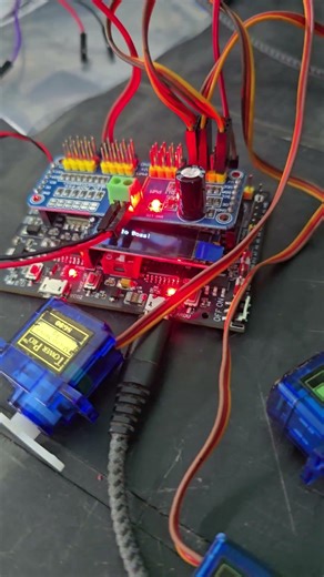 Speakuino Nano with Vc-02, PCA9685 PWM Servo Driver and OLED Display #pcb #arduinonano #vc02 #ai