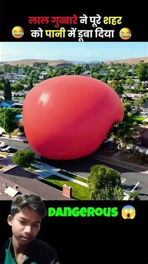 Giant Balloon Destroying the City 😱 | Crazy Giant Balloon Attack #shorts