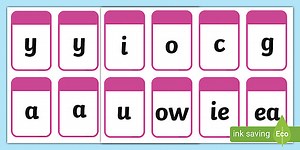 Phase 5 Alternative Pronunciation Sound Flashcards