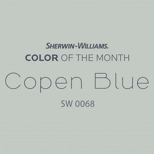 It's winter and we're feeling blue, in a good way. ❄️ Visit our blog for room inspiration featuring our December Color of the Month, Copen Blue SW 0068: https://bit.ly/3yttUm3 | Sherwin-Williams