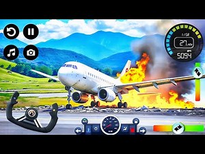 Emergency Plane Crash Landing! | Realistic Flight Simulator (Android Gameplay)