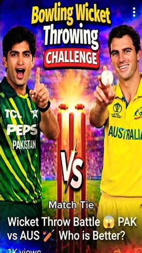Bowling Wicket Throwing Challenge 🏏 | AUS 🇦🇺 vs PAK 🇵🇰 Who Will Win? 😱 #shorts