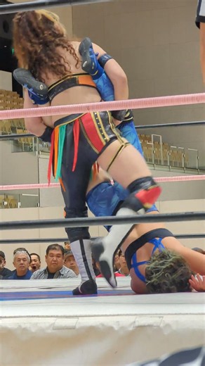 #SENJO アオーレ長岡 松本浩代 逆エビ固め