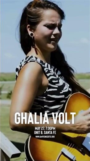 Ghalia Volt\nUnit B at Chocolate Maven. ⚡️🎸\nMay 27 • 7–9 PM