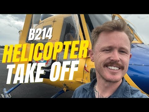 Start up and take off - B214 helicopter