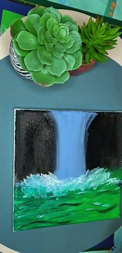 Easy Waterfall Painting Anyone Can Try!