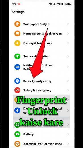 Fingerprint Unlock | Fingerprint Unlock kaise kare | App Lock Fingerprint kaise use kare | #viral