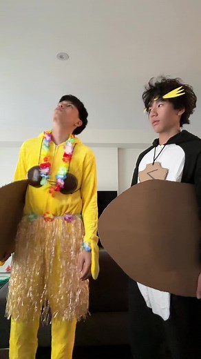 Surfs Up Costumes featuring Cody Maverick and Chicken Joe
