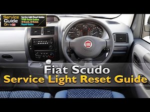 Comment réinitialiser le voyant de service du Fiat Scudo ?