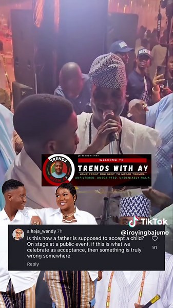 Wasiu Ayinde Accepts Bisola Badmus' Son Malik on Stage