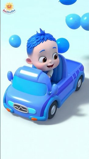 Colorful Balloons Pop! | Color Vehicles 🔴🟡🟢🔵 | LiaChaCha #shorts #baby
