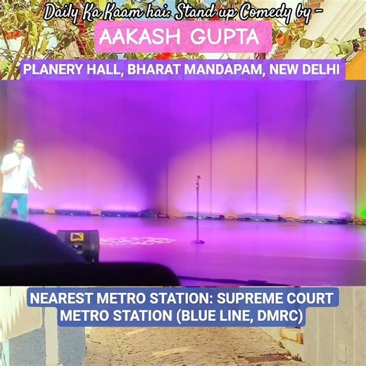 DAILY KA KAAM HAI-STAND UP ACT: AAKASH GUPTA,BHARAT MANDAPAM,DELHI #standupcomedy #dmrc #ienergizer