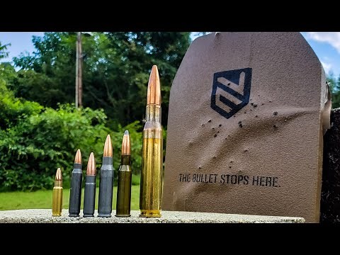 Military Rounds vs LEVEL 3 armor!!! 5.7 vs 556 vs 300blk vs 308 vs 7.62x54R vs 50bmg