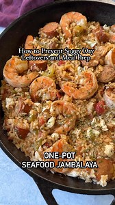 This one pot seafood jambalaya is my kind of weeknight win, loaded with shrimp, crab, sausage, and all that Cajun flavor, but easy enough to throw together in one pot. The best part? It reheats like a dream, so you can meal prep it and still have juicy, flavorful leftovers that don’t taste dry or sad the next day. Trust me, you’ll be looking forward to lunch all week. #jambalaya | Stay Snatched - Easy and Indulging Recipes