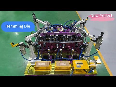 Hemming die and hemming system for the automotive industry