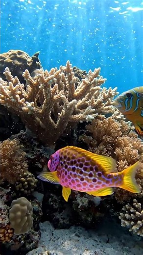 Dottyback vs Mandarin Fish – Reef Ambush Turns Into Comeback! #shorts