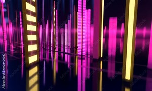 abstract background, digital technology, music and sound waves