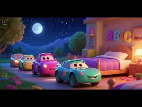 ABC Cars Roll to Bedtime | Alphabet Nursery Rhymes & Kids Songs