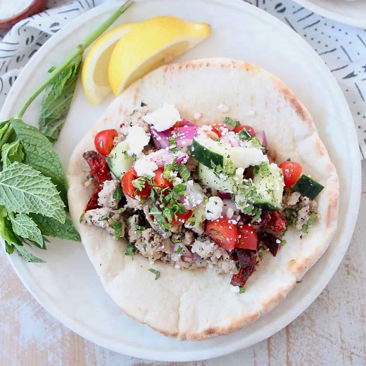 Easy Ground Turkey Gyros