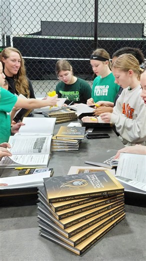 The Winning Element workbook are in hand! A big THANK YOU to Coach Deanna for hand delivering her new workbook and on-boarding the Emerald Rain Family into the Winning Element App! She has poured herself into these videos, work pages and pod casts- all for YOU! Learn how to be the best teammate, the best competitor and to challenge & pursue greatness! Emerald Rain is so grateful for this partnership & we look forward to collaborating more with Coach Deanna! #unstoppable | Emerald Rain Volleyball