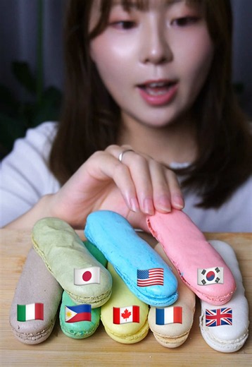 手作りマカロンを世界風ガナッシュで食べ比べ｜マウスサウンドASMR